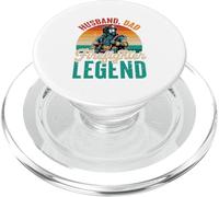Vintage Husband Dad Firefighter Legend Proud Father's Day PopSockets PopGrip for MagSafe