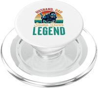 Vintage Husband Dad Scuba Diver Legend Proud Father's Day PopSockets PopGrip for MagSafe