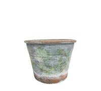 Vintage Hydrangea Pot Planter, Rustic Terracotta Plant Pot, Aged Grey Stone Cement Bulb Garden Planter, Indoor Outdoor House Plant Cover