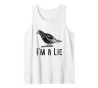 Vintage I Am A Lie Bird Aren't Real Spies Awesome Cute Gift Tank Top