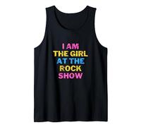 Vintage I Am The Girl At The Rock Show Retro Tank Top
