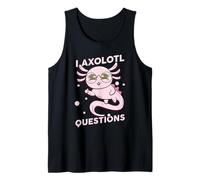 Vintage I Axolotl Questions Underwater Cute Axolotl Tank Top