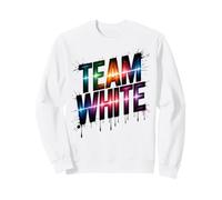 Vintage I BLEED WHITE Vibes Only Field Day Run Fun Summer Sweatshirt