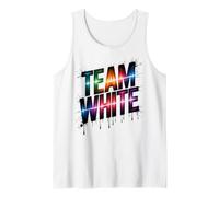 Vintage I Bleed White Vibes Only Field Day Run Fun Summer Tank Top