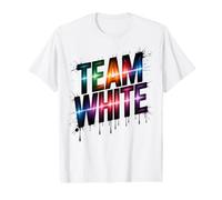 Vintage I Bleed White Vibes Only Field Day Run Fun Summer Value Graphic T-Shirt