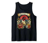 Vintage I Don't Spit I Bird Swallow Funny Birdwatching Humor Tank Top