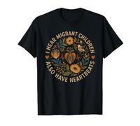 Vintage I Hear Migrant Children Also Have Heartbeats Value Graphic T-Shirt, Men, Black, XL