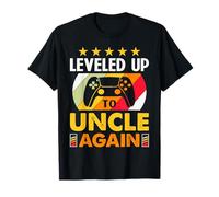 Vintage I Leveled Up to Uncle Again Soon to Be Uncle Again T-Shirt