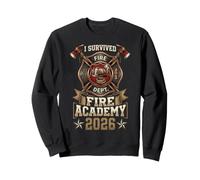Vintage I Survived Fire Academy 2026 Firefighter Sweatshirt