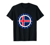 Vintage Iceland Flag Reykjavik Icelandic Icelander Pride T-Shirt