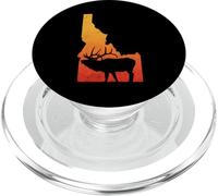 Vintage Idaho Elk Retro Outdoors Hunting PopSockets PopGrip for MagSafe