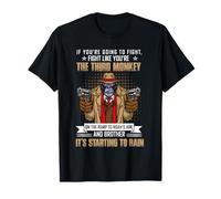 Vintage If You're Going To Fight Fight Like Monkey T-Shirt