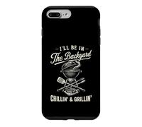 Vintage I'll Be In The Backyard Charcoal Grill Master Case for iPhone 7 Plus/8 Plus