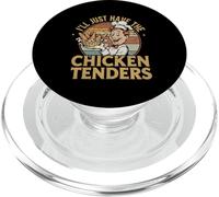 Vintage I'll Just Have The Chicken Tenders Tshirt Fast Food PopSockets PopGrip for MagSafe