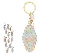 Vintage Illustrated Zodiac Keychain, Zodiac Metal Enamel Keyring, Handcrafted Enamel Horoscope Pendant Accessories (Cancer)