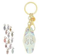 Vintage Illustrated Zodiac Keychain, Zodiac Metal Enamel Keyring, Handcrafted Enamel Horoscope Pendant Accessories (Pisces)