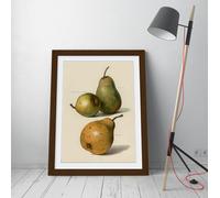 Vintage illustration of Pears John Wright Stunning Framed Wall Art Print Picture - A4 - Walnut Frame
