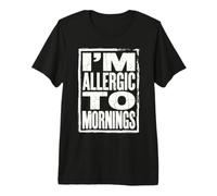 Vintage I'm Allergic to Mornings Premium T-Shirt