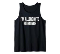 Vintage I'm Allergic to Mornings Tank Top