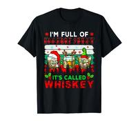 Vintage I'm Full Of Holiday Funny Spirit Called Whiskey Xmas T-Shirt