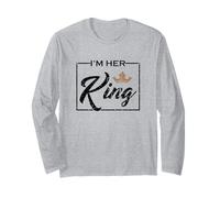 Vintage I'm Her King Couples Matching Long Sleeve T-Shirt