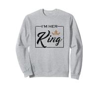 Vintage I'm Her King Couples Matching Sweatshirt