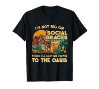 Vintage I'm Not Big On Social Graces, Love Country Music Tee T-Shirt