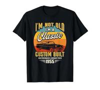 Vintage I'm Not Old I'm A Classic Born 1955 68th Birthday Value Graphic T-Shirt, Men, Black, XL