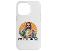 Vintage I'm Telling Dad Funny Jesus Case for iPhone 14 Pro Max