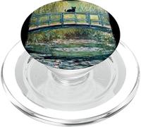 Vintage Impressionist Style Cat Lillies Pond Funny Art PopSockets PopGrip for MagSafe