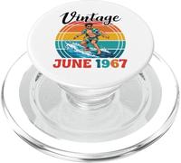 Vintage In June 1967 Happy Birthday 59 Years Old To Me You PopSockets PopGrip for MagSafe