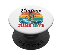 Vintage In June 1973 Happy Birthday 53 Years Old To Me You PopSockets Adhesive PopGrip