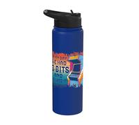 Vintage in My Day We Had 8 Bits and We Liked It Retro Gaming Stainless Steel Insulated Water Bottle