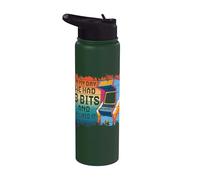 Vintage in My Day We Had 8 Bits and We Liked It Retro Gaming Stainless Steel Insulated Water Bottle