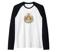 Vintage in Pizza We Crust Raglan Baseball Tee