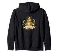 Vintage In Pizza We Crust Zip Hoodie