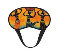 Vintage Indian African Women Blackout Sleep Mask - Soft Adjustable Eye Mask for Full Light Blocking, Deep Sleep, Travel & Relaxation
