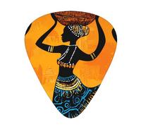 Vintage Indian African Women Guitar Picks Gift Set - Smooth Durable Plectrums For Acoustic, Electric & Bass Guitar, Perfect Present For Guitar Lovers & Musicians