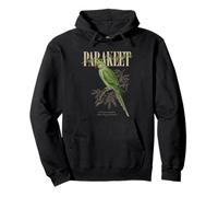 Vintage Indian Ringneck Parakeet Bird Watching Love Birds Pullover Hoodie
