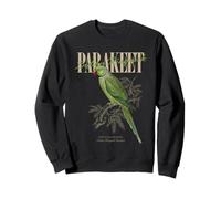 Vintage Indian Ringneck Parakeet Bird Watching Love Birds Sweatshirt