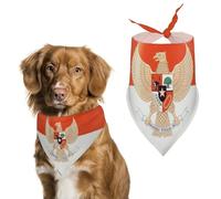 Vintage Indonesian Flag Indonesia Emblem Cute Dog Bandana Triangle Adjustable Washable Cat Scarf Pet Accessories