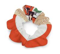 Vintage Indonesian Flag Indonesia Emblem Fashion Hair Bands Scrunchies for Women Soft Elastic Hair Ties Accessories
