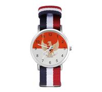 Vintage Indonesian Flag Indonesia Emblem Fashion Watches Men Women Wrist Watch Outdoor Sports