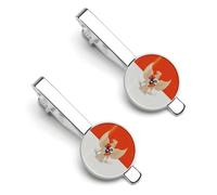 Vintage Indonesian Flag Indonesia Emblem Silver Tie Clip Suit Accessories for Men Necktie Bar Set Pin Business Wedding