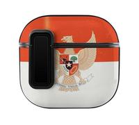 Vintage Indonesian Flag Indonesia Emblem Slim Compatible with Airpods 4 Case Protective Hard Cover Skin
