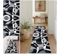 Vintage Indoor Runner Rug NonSlip Washable Hallway Carpet 100x450 cm Long Area Rug for Kitchen Bathroom Bedroom EntranceStylish Narrow Corridor Mat