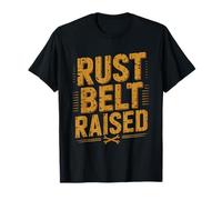 Vintage Industrial Badge Rust Belt Raised Distressed Graphic T-Shirt