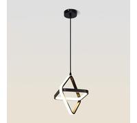 Vintage Industrial Ceiling Light Fixture LED Pendant Light Fixtures Irregular Rings Hanging Lamp for Kitchen Island Over Sink Hanging Lights Chandelier Light Fixture (Color : Dark, Size : A) Selfless