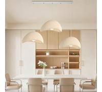 Vintage Industrial E27 Chandelier - Japanese Bird's Nest Pendant Light Wabi-Sabi Style Beige Lighting for Dining Living Room Kitchen Bedroom - Modern Home Decor