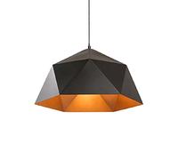 Vintage Industrial Hanging Light E27 Single Head Metal Creative Chaner Scandinavian Modern Pendant Light Polygonal Color Ceiling Light for Fast Food Restaurants Office Light Bar